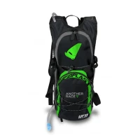UFO CAMEL BAG (PLECAK) Z SYSTEMEM HYDRACYJNYM (POJ. 2L + PLECAK 5L) (Z POKROWCEM PRZECIWDESZCZOWYM) КОЛІР ЧОРНИЙ - ЗЕЛЕНИЙ