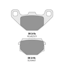 DELTA BRAKING КОЛОДКИ ДИСКОВІ ТОРМОЗНІ KH173 - ЗАМІНЮЄ DB2610MX-D І DB2610QD-D