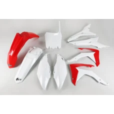 UFO КОМПЛЕКТ ПЛАСТІКОВ HONDA CRF 250R '14-17, CRF 450R '13-16 Z ПОКРИТТЯ ФІЛЬТРА ПОВІТРЯ КОЛІР OEM (CZERWONY/BIALY)