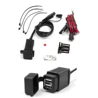 BIKETEC МОТОЦИКЛ ДВІЙНЕ РОЗ'ЄМ USB МОНТАЖ NA КЕРМА - MUS08