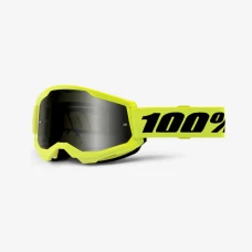 100 ПРОЦЕНТ ОКУЛЯРИ МОДЕЛЬ STRATA 2 SAND NEON ЖОВТИЙ - SMOKE LENS - КОЛІР ЖОВТИЙ/ЧОРНИЙ ХВІРТКА ЗАТЕМНЕНЕ