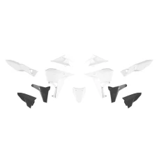 RACETECH (RTECH) 2025/12 КОМПЛЕКТ ПЛАСТІКОВ (REVOLUTION) (БЕЗ ПЕРІД КРИЛА) KOVE X PRO / RALLY 800 '24-'25 КОЛІР БІЛИЙ / ЧОРНИЙ