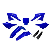 UFO 2025/11 КОМПЛЕКТ ПЛАСТІКОВ (ПОВНИЙ KIT) Z OSLONAMI ТЕЛЕСКОПІЧНИЙ (АМОРТИЗАТОРІВ) YAMAHA YZ 125 / 250 '21-'26, YZF 250 / 450 '10-'23 КОЛІР СИНІЙ OEM (КРИШКИ ТЕЛЕСКОПІЧНИЙ ЧОРНІ) - RESTYILING NA YZF