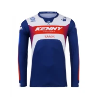 KENNY RACING 2025 СОРОЧКА CROSS/ENDURO МОДЕЛЬ TRACK FOCUS PATRIOT КОЛІР NIEBIESKI/BIALY/CZERWONY РОЗМІР XL