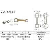VESRAH ШАТУН HONDA CR 125 '88-'07 (VA5014) (MADE IN JAPAN)