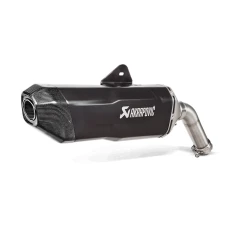 AKRAPOVIC SLIP-ON ЛІНІЇ (TITANIUM) ЧОРНИЙ F 750 GS, F 850 GS. F900 GS 2018-2024