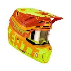 LEATT (НОВИНКА 2023) ШОЛОМ MOTO 7.5 V23 (+ ОКУЛЯРИ VELOCITY 4.5 IRIZ ПОДАРОК) HELMET KIT CITRUS КОЛІР ЖОВТИЙ FLUO/POMARANCZOWY РОЗМІР L (59-60 CM)