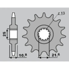 ПЕРЕДНЯ ЗІРКА JR CHT 2086 17 YAMAHA TDM 850 '96-'98 (JTF1586.17)