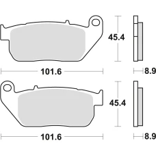 TRW LUCAS КОЛОДКИ ДИСКОВІ ТОРМОЗНІ KH381 SINTER STREET HARLEY-DAVIDSON XL 883 03-15, XL 1200 04-13, ПЕРІД
