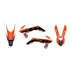 BLACKBIRD КОМПЛЕКТ НАЛІПОК (OKLEIN) KTM SX\/SX-F '13-'15, EXC\/EXC-F '14-'16, DREAM 5 КОЛІР КОЛІР ПОМАРАНЧ ЧОРНИЙ - зображення 2
