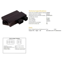 DZE МОДУЛЬ ЗАПАЛУ CDI YAMAHA YFM350 RAPTOR 04-12 (OEM-5YT-85540-00)