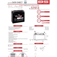 BS АКУМУЛЯТОР 51913/51814 МАКС (FA) (G12-19,SLA12-19,SLA12-22) 12V 21AH 183X79X171 BEZOBSLUGOWY - ZALANY (ZWIEKSZONY PRAD ROZRUCHOWY) (275A) (4)