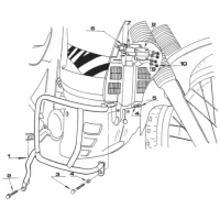 KAPPA GMOLE КРИШКИ ДВИГУНА HONDA XL 600V TRANSALP (97-99) (TN363) ЧОРНІ