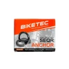 BIKETEC МОНТАЖ ZABEZPIECZAJACE(KOTWICA) 132MM X 69MM, 3KLUCZE, СКОБА 15MM X 75MM (ГВИНТИ KOTWIACE W КОМПЛЕКТІ) - зображення 1