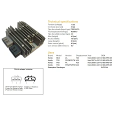 DZE РЕГУЛЯТОР НАПРУГИ HONDA TRX420 '07-'14 (35A) (31600-HP5-601) (SH753AA) (ESR318)
