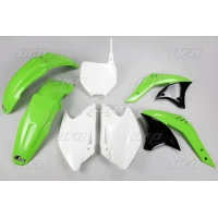 UFO КОМПЛЕКТ ПЛАСТІКОВ KAWASAKI KXF 250 '07 КОЛІР OEM (ZIELONY/BIALY) (KA208E999)