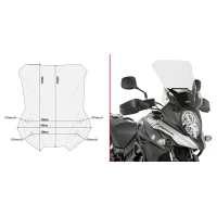 GIVI ЛОБОВОГО СТІКЛА 650 V-STROM 17-