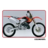 TECNOSEL (BLACKBIRD) КОМПЛЕКТ НАЛІПОК (OKLEIN) + ПОКРИВКА\/ПОКРИВКА NA СИДІННЯ HONDA CR 125 '98-'99, CR 250 '97-'99 REPLICA OEM HONDA '98 - зображення 3