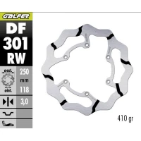 GALFER ДИСК ТОРМОЗНИЙ ПЕРІД SUZUKI RM 125/250 '85-'08, DR-Z 250/400 '00-, YAMAHA WR 250F '03-'16, WR/YZ 426F/450F '00-'15, YZ 125/250 '08-'17 FIXED GROOVED (250X118X3MM)