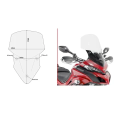 GIVI SPECIFIC КОЗИРКА, БАНЕР 59 X 43 CM (H X W) MULTISTRADA 1200 (15)