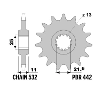 JT ЗІРОЧКА ПЕРІД 442 17 YAMAHA FZR 1000 '89-'95, YZF 1000 (44217JT) (LANC. 532)