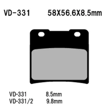 VESRAH КОЛОДКИ ДИСКОВІ ТОРМОЗНІ KH103 SUZUKI VS600/750/800/1400 (MADE IN JAPAN)
