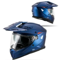 UFO 2026/01 ШОЛОМ COSMOS OFFROAD / DUAL / TOURER / CROSSOVER Z СТІКЛО, DASZKIEM I БЛЕНДА ПРОТИСОНЯЧНИЙ КОЛІР NIEBIESKI/CZERWONY РОЗМІР M ( ECE 22R06 ) - KOLEKCJA 2026