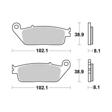 SBS BRAKEPADS SINTERED