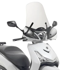 KAPPA СТІКЛО SYM HD 300 (19), PIAGGIO MEDLEY 125-150 I GET / MEDLEY S 125-150 I GET (20), SYMPHONY 125 (20), KYMCO PEOPLE S 300 (19) 49 X 66 CM PRZEZROCZYSTA - POTRZEBNE КРІПЛЕННЯ ПІД DANY МОДЕЛЬ