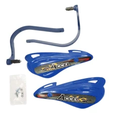 ACCEL КРИШКИ RAK (РУЧКА) Z КРІПЛЕННЯМ АЛЮМІНІЙ ATV (22+28MM) (ALU-NIEBIESKI, PLASTIK-NIEBIESKI)