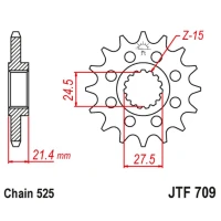 ПЕРЕДНЯ ЗІРОЧКА JT СТАЛЬ 16T КРОК 525 — APRILIA 750 DORSODURO/SHIVER 07-