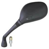 EMGO 2025/02 ДЗЕРКАЛО YAMAHA XC 125 '05-'12 ЛІВА (OEM: 5ML-F6280-00/10/11/12) КОЛІР ЧОРНИЙ (УЗОР ОРИГІНАЛУ) (УПРАВЛІННЯ)