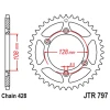 ЗАДНЯ ЗІРКА JR 4488 51 KAWASAKI KLX 125 '03-06, SUZUKI DR-Z 125 '03-20 (448851JT) (LANC. 428) - зображення 1