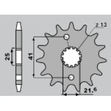 ПЕРЕДНЯ ЗІРКА CHT 438 14 (A4250436140) SUZUKI DR 650