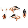 BLACKBIRD КОМПЛЕКТ НАЛІПОК (OKLEIN) BETA RR 4T '10-'12, DREAM 4 КОЛІР POMARANCZOWY\/BIALY\/CZARNY - зображення 1