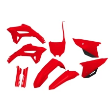 UFO 2024/01 КОМПЛЕКТ ПЛАСТІКОВ Z OSLONAMI ТЕЛЕСКОПІЧНИЙ (АМОРТИЗАТОРІВ) HONDA CRF 250 R '22-'23 , CRF 450 R '21-'23 КОЛІР OEM ЧЕРВОНИЙ