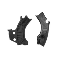 RACETECH (RTECH) КРИШКИ РАМИ (КОМПЛЕКТ) BI-MATERIAL СУПЕР GRIP HONDA CRF 450 R / RWE / RX '25, CRF 250 R / RX '25, КОЛІР ЧОРНИЙ