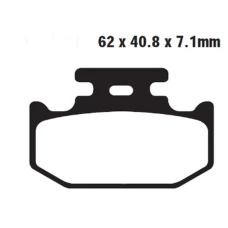 DELTA BRAKING КОЛОДКИ ДИСКОВІ ТОРМОЗНІ KH497 ЛІВИЙ ПЕРІД YAMAHA YXC 700 VIKING '15-'22, YXM 700 WOLVERINE/VIKING '14-'22, YXR 700 RHINO '09-'13, YXZ 1000R '16-'22