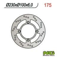 NG ДИСК ТОРМОЗНИЙ ЗАД KAWASAKI ZEPHYR 750 92-97, ZZR600 '90-'92 (4X10,25) (230X100X6)