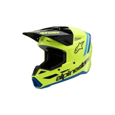 ALPINESTARS ШОЛОМ SM3 YOUTH RADIUM ЖОВТИЙ FLUO/BLACK/BLUE YL 52-53CM