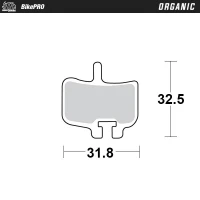 MOTO-MASTER BIKE PRO КОЛОДКИ ДИСКОВІ ТОРМОЗНІ ВЕЛОСИПЕДІВ ORGANICZNE ПІДХОДИТЬ DO PROMAX IMPERIAL DX04, HAYES HFX-MAG, HFX-9,MX-1