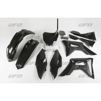 UFO КОМПЛЕКТ ПЛАСТІКОВ HONDA CRF 250R '18-'19, CRF 450R '17-'19 Z OSLONAMI ФІЛЬТРА ПОВІТРЯ КОЛІР ЧОРНИЙ  (HO123E001)