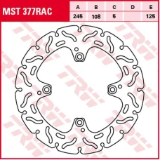 TRW LUCAS ZF ДИСК ТОРМОЗНИЙ ЗАД DUCATI HYPERMOTARD 796 '10-'12, MONSTER 800 '05-'07, 848 EVO '10-'13, MONSTER 996 '04-'06, MONSTER 1000 '06-'08, MULTISTRADA DS 1000 '03-'06, HYPERMOTARD 1100 '05-'12, MULTISTRADA 1100 '07-'09 (245X108X5MM) WAVE