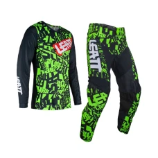 LEATT (НОВИНКА 2024) КОМПЛЕКТ (КОМПЛЕКТ) СОРОЧКА + ШТАНИ MOTO RIDE KIT 3.5 LIME КОЛІР  ЧОРНИЙ/ЖОВТИЙFLUO РОЗМІР S