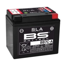 BS АКУМУЛЯТОР BB7C-A (FA) (YB7C-A) 12V 8AH 129X89X114 BEZOBSLUGOWY - ZALANY (80A) (5)