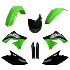 POLISPORT КОМПЛЕКТ ПЛАСТІКОВ (ПОВНИЙ KIT) KAWASAKI KX 250F '09-'12 W КОМПЛЕКТІ TABLICA ПЕРІД (8660800002) I КРИШКИ AMORTYZAROROW (8398000001) КОЛІР ЧОРНИЙ ЗЕЛЕНИЙ