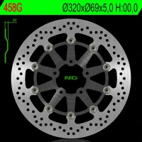 NG ДИСК ТОРМОЗНИЙ ПЕРІД SUZUKI GSXR600/750 '97-'03, GSXR1000 '00-'04, TL1000, GSXR1300 HAYABUSA '99-07, GSX 1400 02-07 (320X69X5) (МАТЕРІАЛ АЛЮМІНІЙ) PLYWAJACA