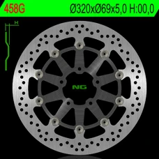 NG ДИСК ТОРМОЗНИЙ ПЕРІД SUZUKI GSXR600/750 '97-'03, GSXR1000 '00-'04, TL1000, GSXR1300 HAYABUSA '99-07, GSX 1400 02-07 (320X69X5) (МАТЕРІАЛ АЛЮМІНІЙ) PLYWAJACA