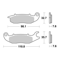 SBS BRAKEPADS КЕРАМІЧНІ (797HF)