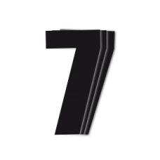 ЧОРНИЙBIRD RACE НОМЕРИ ЧОРНИЙ - PACK OF 3 CM.16X7.5CM #7